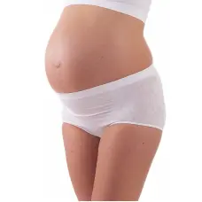 BELLISSIMA Bezvīļu biksītes ar vēdera atbalstu Maternity S-M bianco IZPĀRDOŠANA